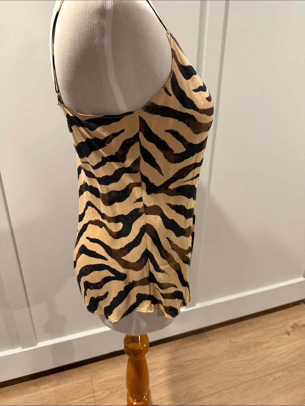 J. Crew Beige and Brown Animal Print Camisole